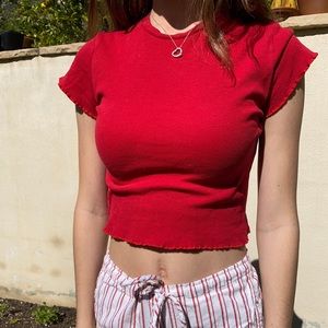 red tee